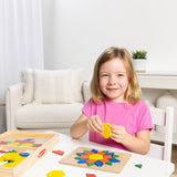 Melissa & Doug Multifarvet Mønster-Leg - Wood - Set With Blocks Og Plader