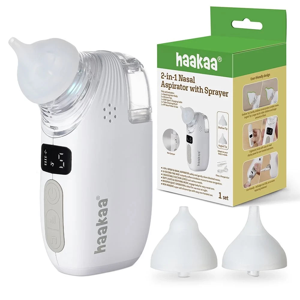Haakaa 2-in-1 비강 흡인기 스프레이 기능