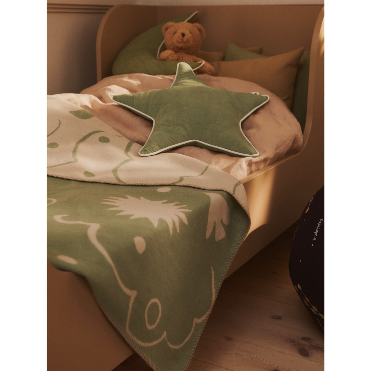 Ferm Living Tea Green Moon Cushion