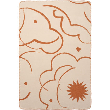 Ferm Living Sienna/Parchment Skye Blanket