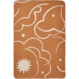 Ferm Living Sienna/Parchment Skye Blanket