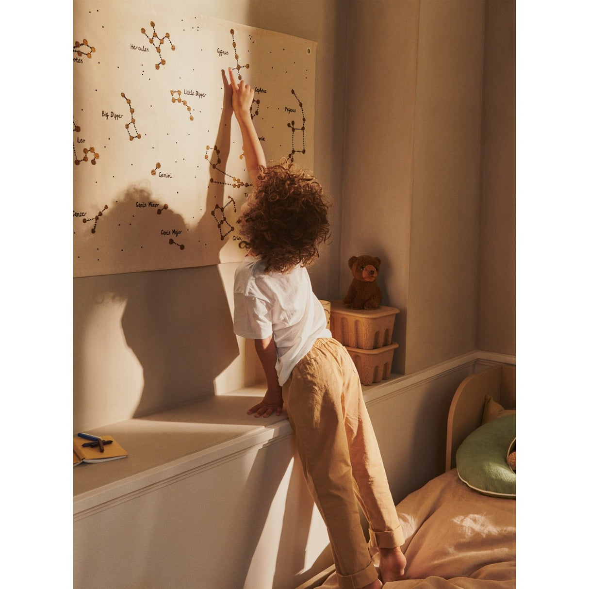 Ferm Living Undyed Constellation Textile Map