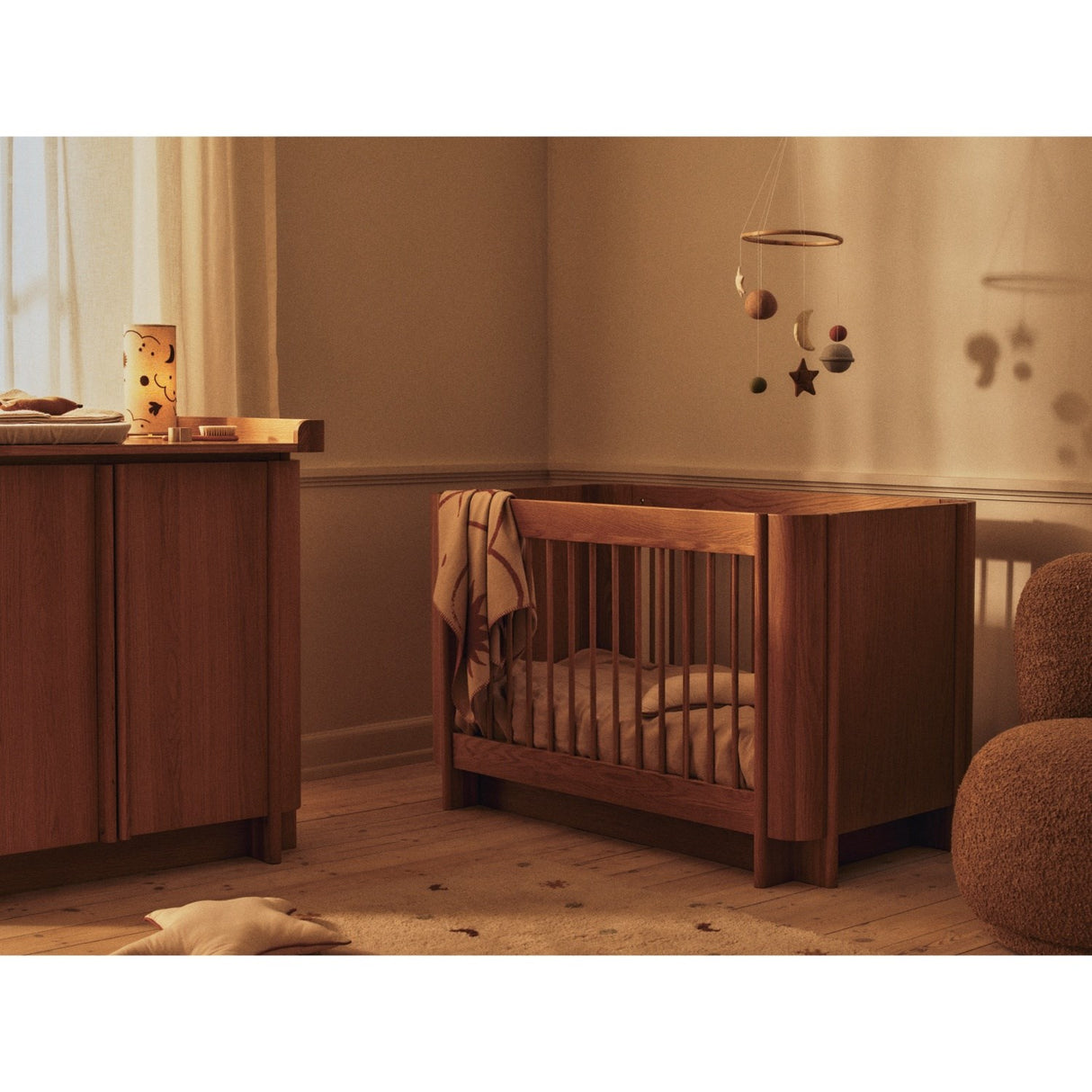 Ferm Living Natural/Bronze Skye Table Lamp