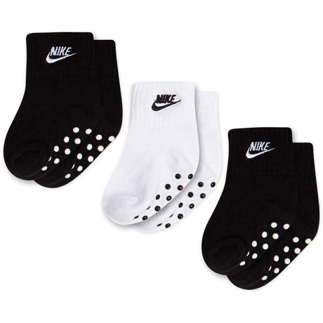 NIKE Black Core Futura Gripper 3-Pack Socks