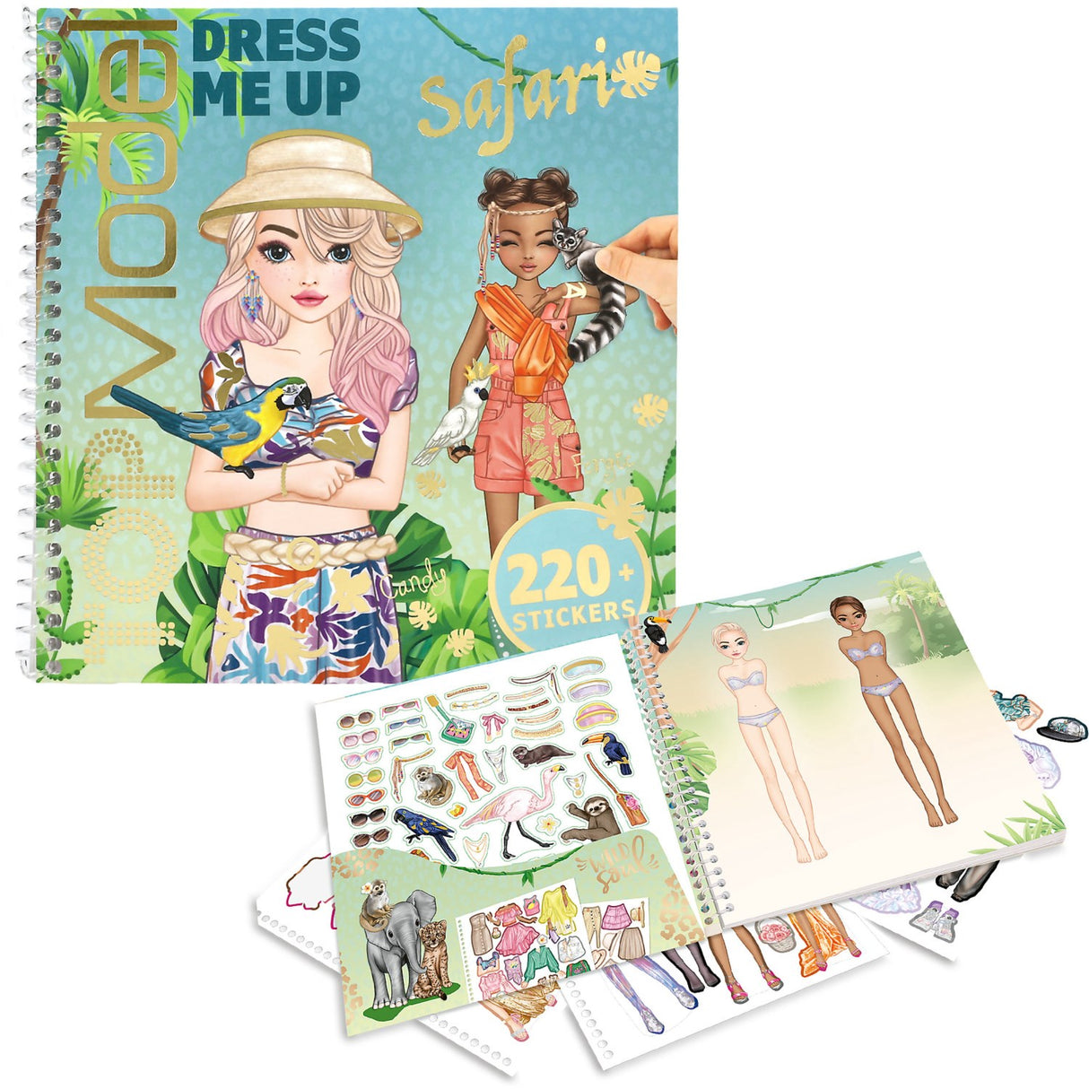 TOPModel Safari Dress Me Up Stickerbook
