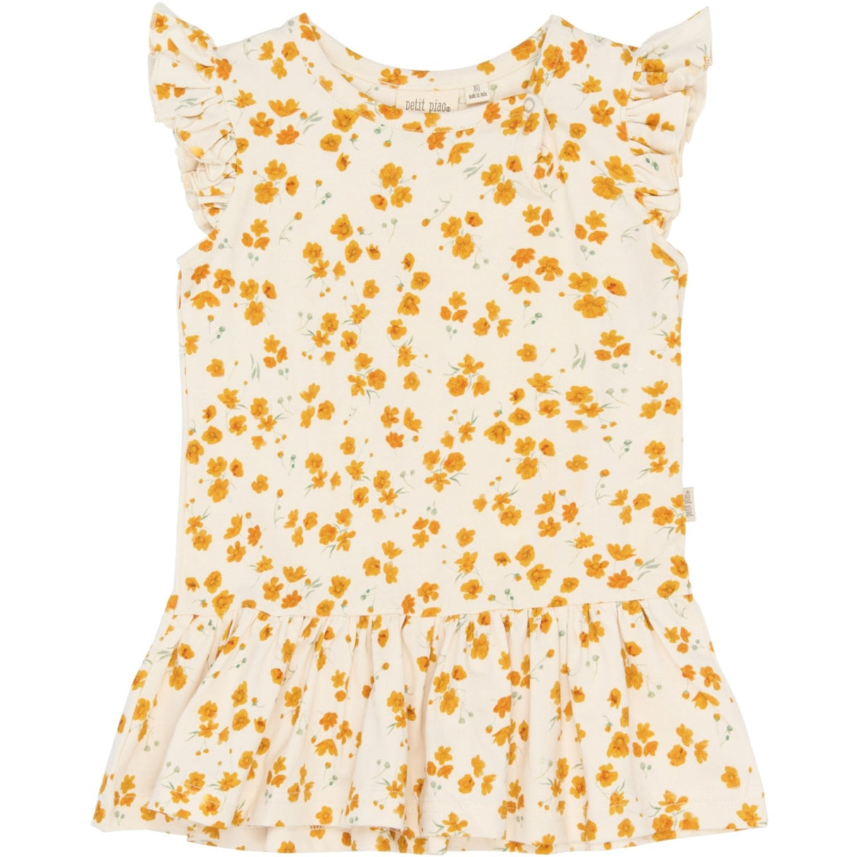 Petit Piao Eggnog Buttercup Aop Ppsun S_L Dress