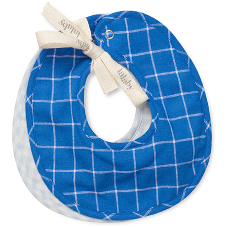 Lalaby Art Blue Bibi Bib 2-Pack