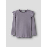 Name It Lavender Gray Melange Nmfblitta Ls Slim Top