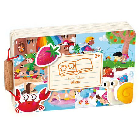 Vilac Jigsaw Puzzle Book 52 Brk - The 4 Seasons