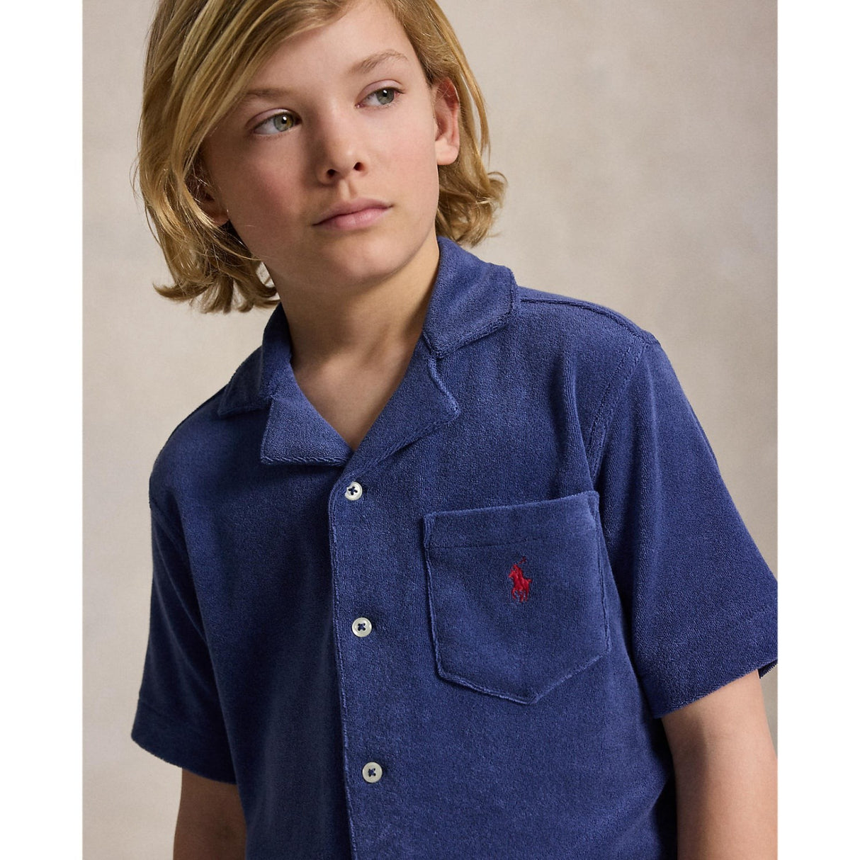 Polo Ralph Lauren Light Navy Button Front Shirt