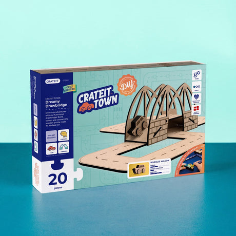 Crateit Town Wooden Toy Dreamy Drawbridge