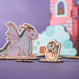 Crateit Unicorn Wooden Toy Dreamland Castle