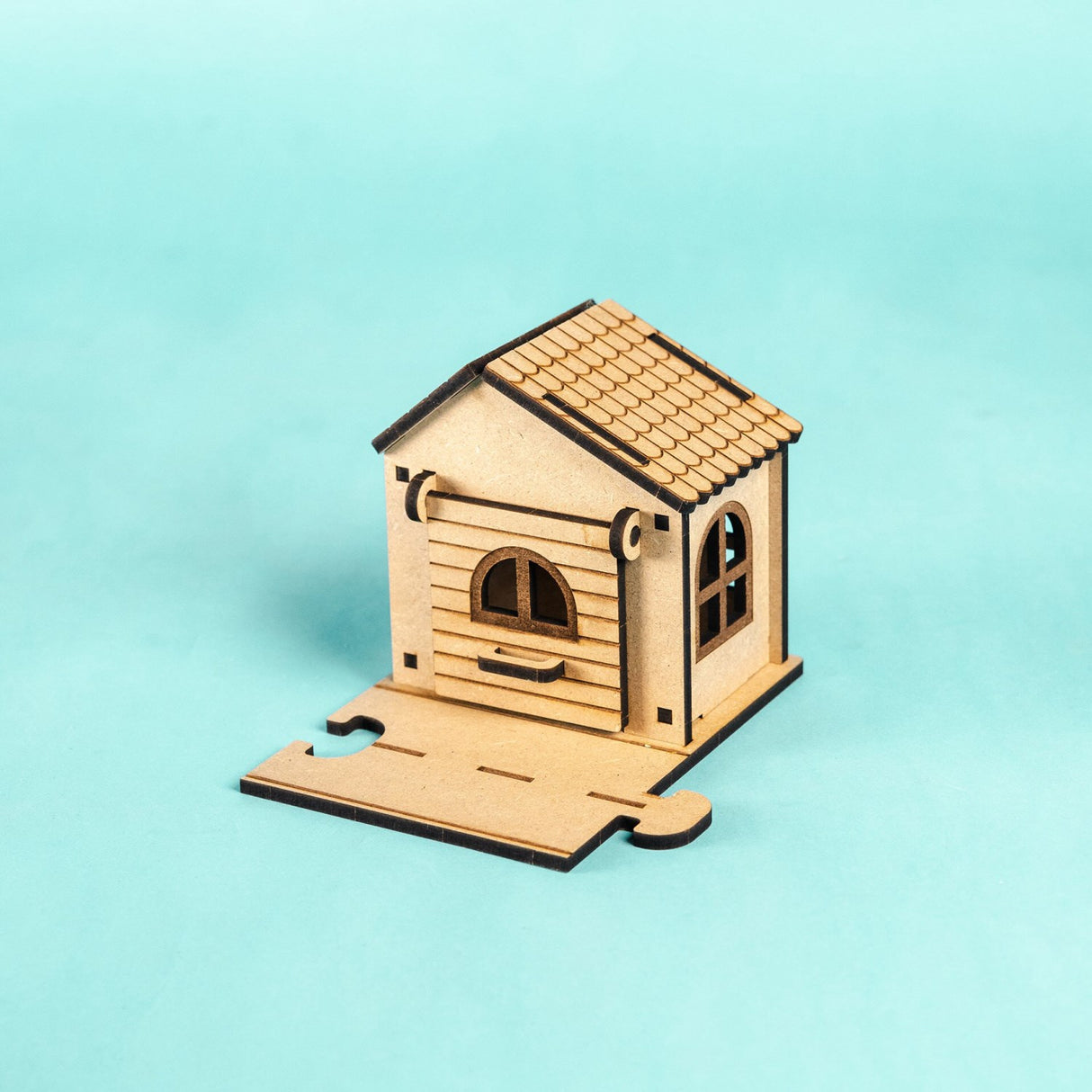 Crateit Town Wooden Toy Crossroad Cottage