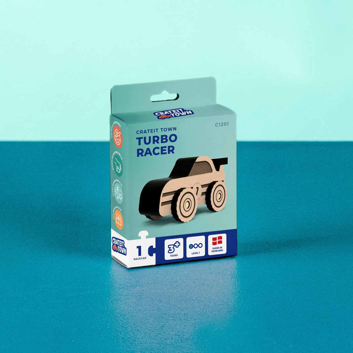 Crateit Town Wooden Toy Turbo Racer