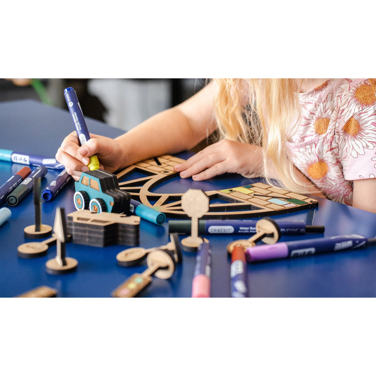 Crateit Town Wooden Toy Turbo Racer