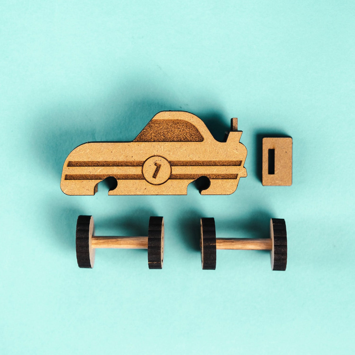 Crateit Town Wooden Toy Turbo Racer