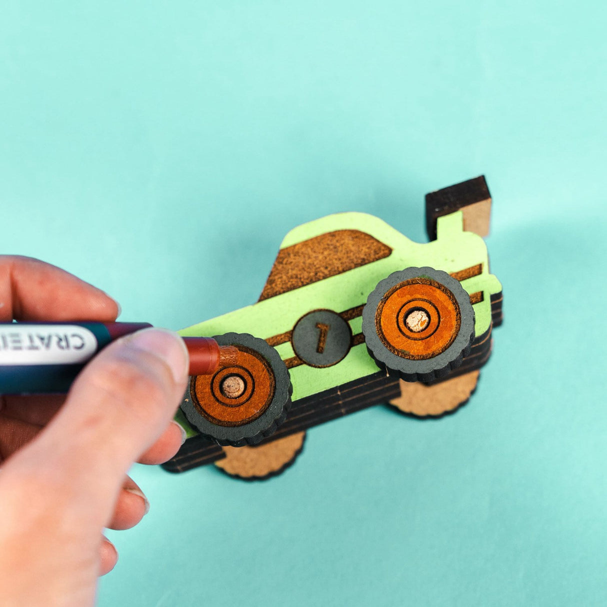Crateit Town Wooden Toy Turbo Racer