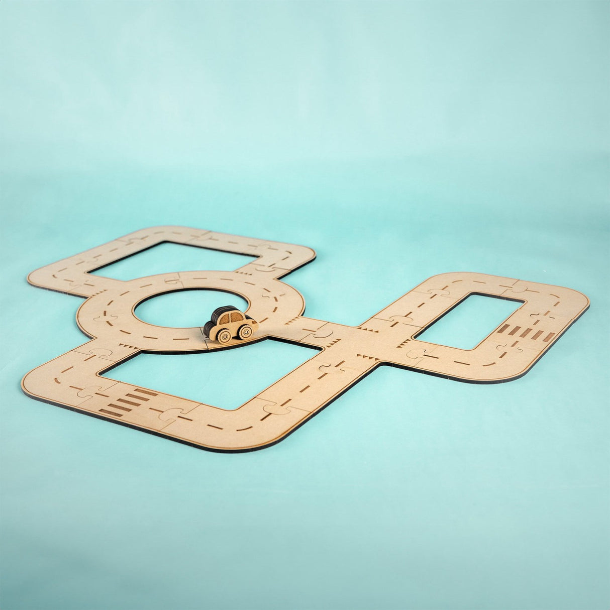 Crateit Town Wooden Toy Rule The Roundabout