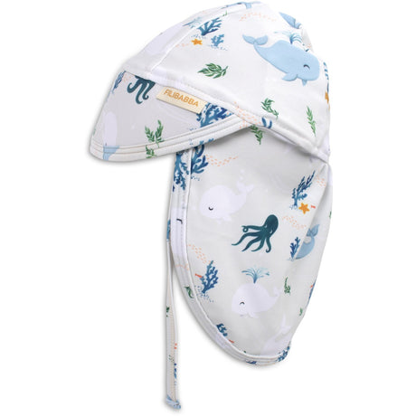 FILIBABBA Christian's Whale Tales Lykke Uv Sun Hat 1-3 Years