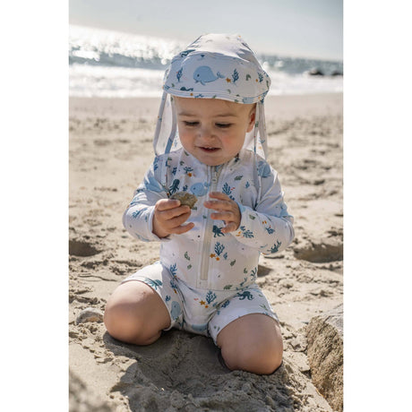 FILIBABBA Christian's Whale Tales Lykke Uv Sun Hat 1-3 Years