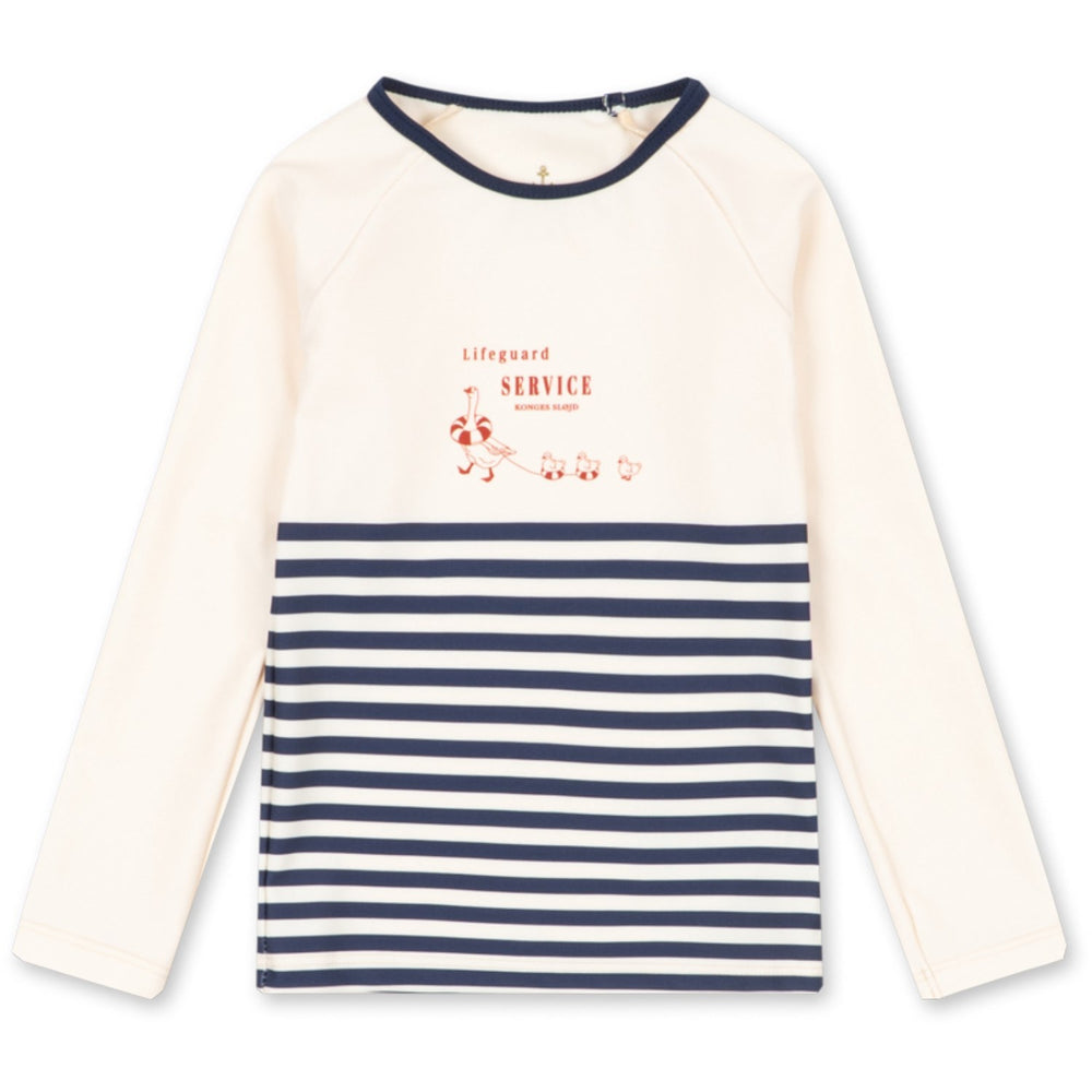 Konges Sløjd Marin Stripe Aster Swim Blouse Grs