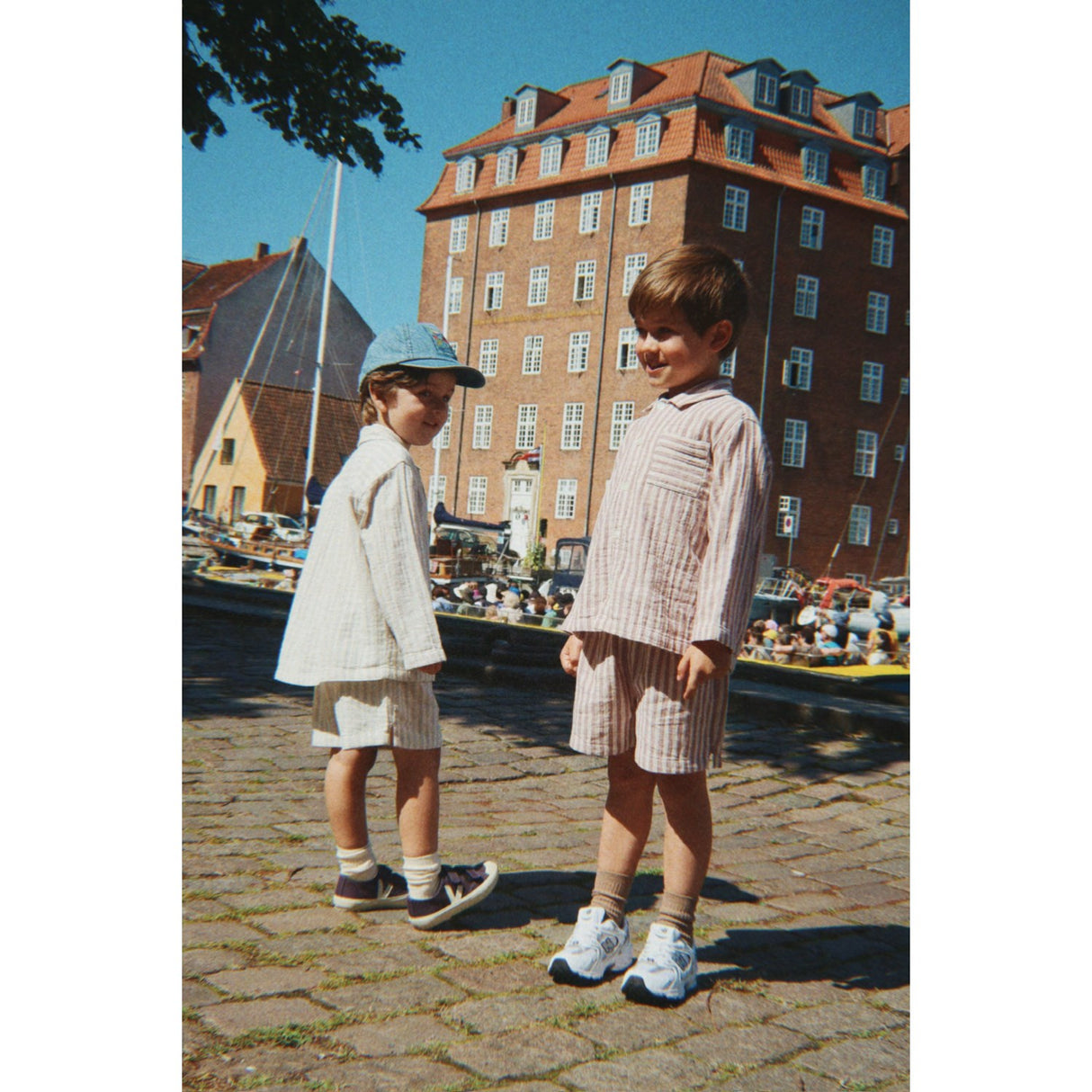 Konges Sløjd Red Stripe Ely Shorts Gots