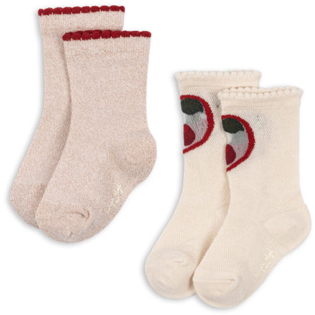Konges Sløjd Cherry/Rose 2 Pack Cherry Rose Socks