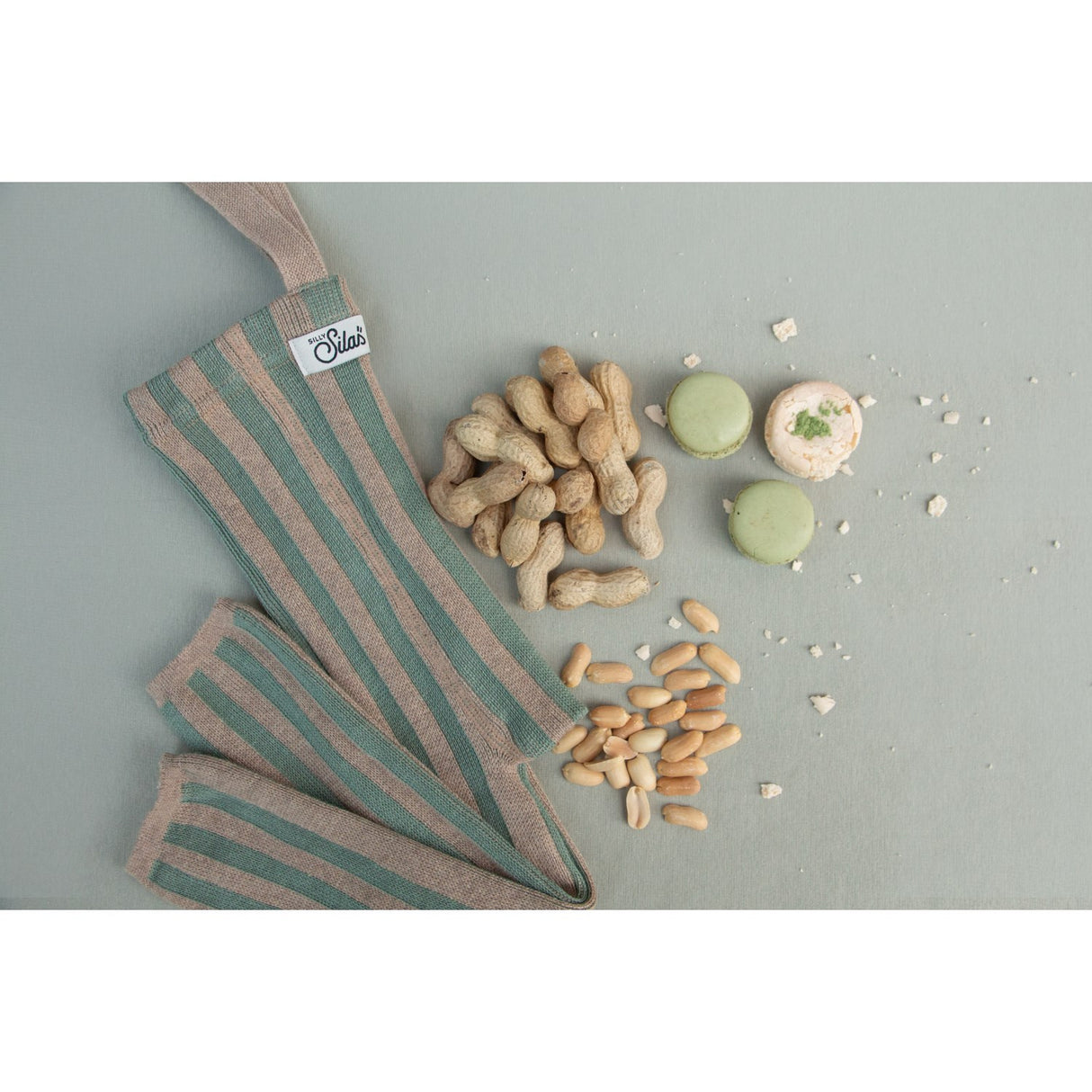 Silly Silas Matcha X Peanut Striped Footless Tights Special Edition