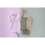 Silly Silas Lavender X Cream Striped Footless Tights Special Edition