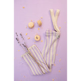 Silly Silas Lavender X Cream Striped Footless Tights Special Edition