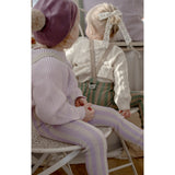 Silly Silas Lavender X Cream Striped Footless Tights Special Edition