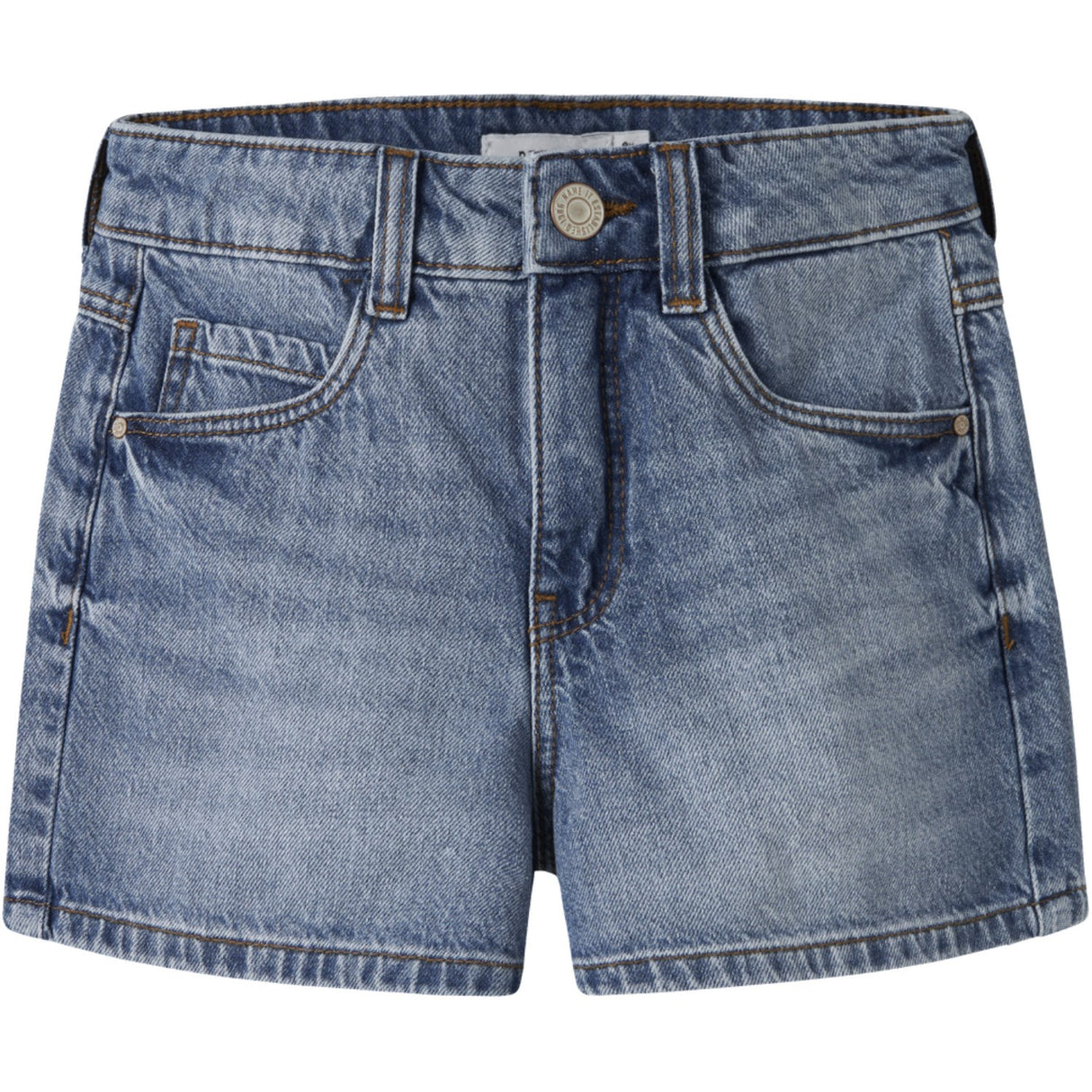 Name It Medium Blue Denim Nkfrose Mom Dnm Shorts 1141-Mj Noos