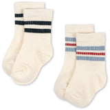 Konges Sløjd Optic White 2 Pack Act Socks