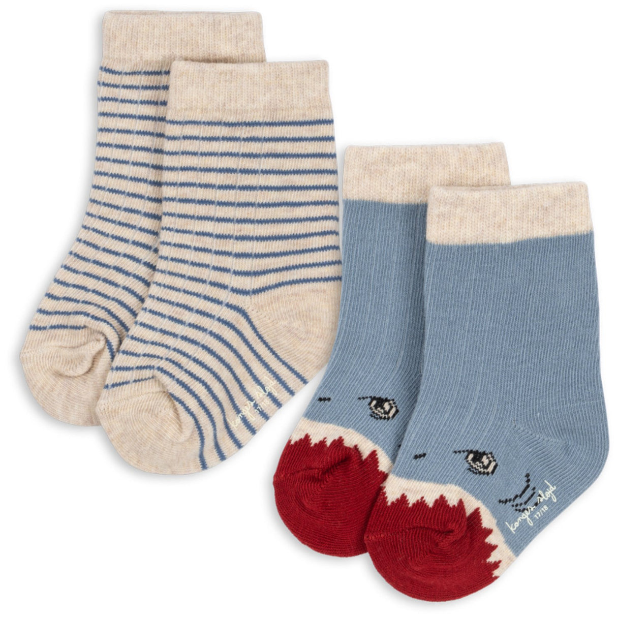 Konges Sløjd Shark 2 Pack Shark Rib Socks