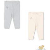 Konges Sløjd Buttercream/Pearl Blue Fanga Perla 2 Pack Pants Ocs