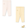Konges Sløjd Banana Crepe/Creole Pink Fanga Perla 2 Pack Pants Ocs