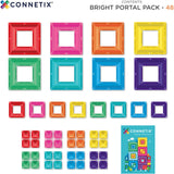 Connetix Multicolour Bright Portal Pack 48 Pcs