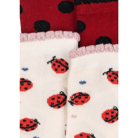 Konges Sløjd Ladybug 2 Pack Ladybug Jacquard Socks