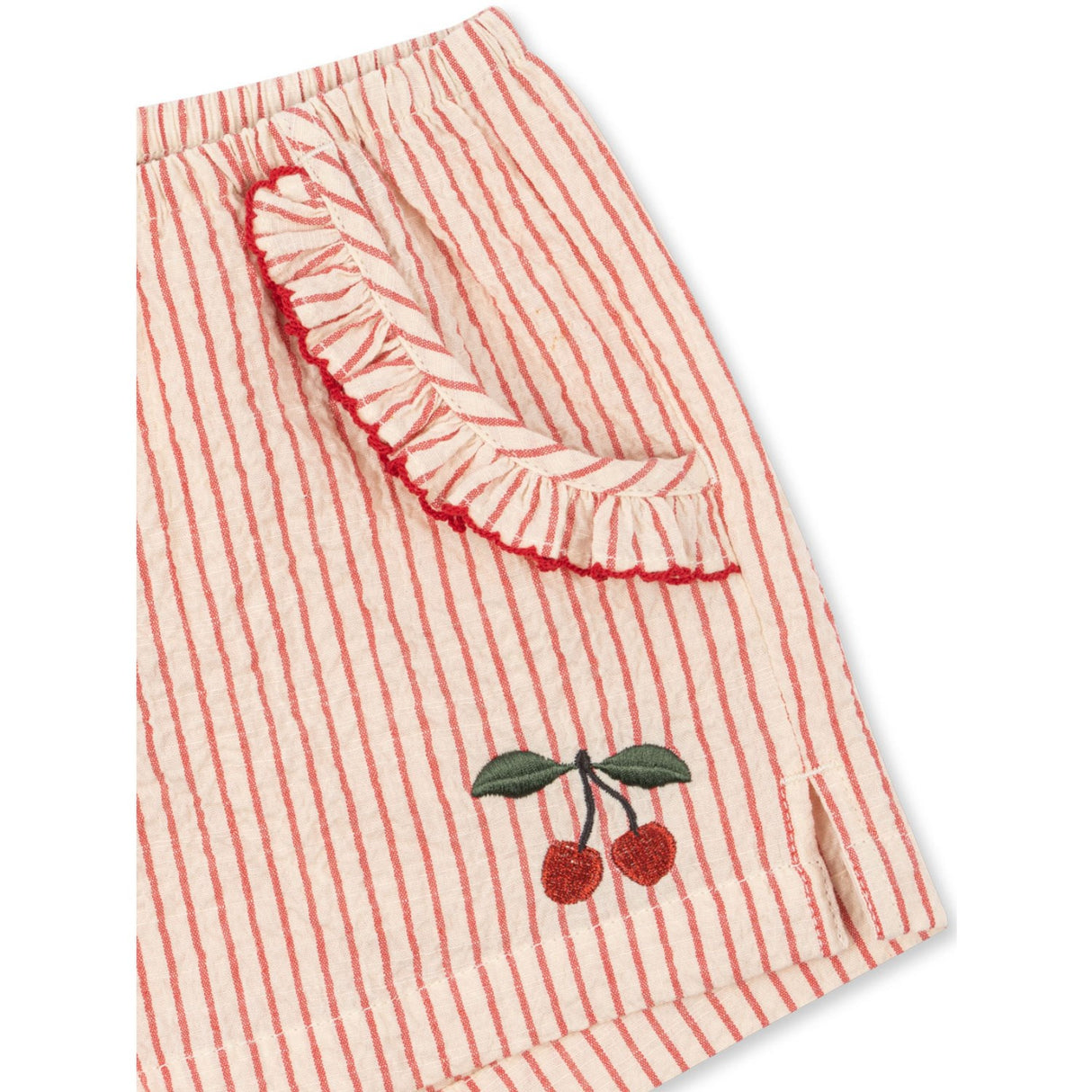 Konges Sløjd Amour Stripe Ellie Frill Shorts Gots