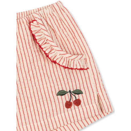 Konges Sløjd Amour Stripe Ellie Frill Shorts Gots