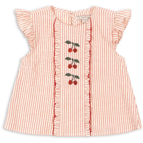 Konges Sløjd Amour Stripe Ellie Frill Top Gots