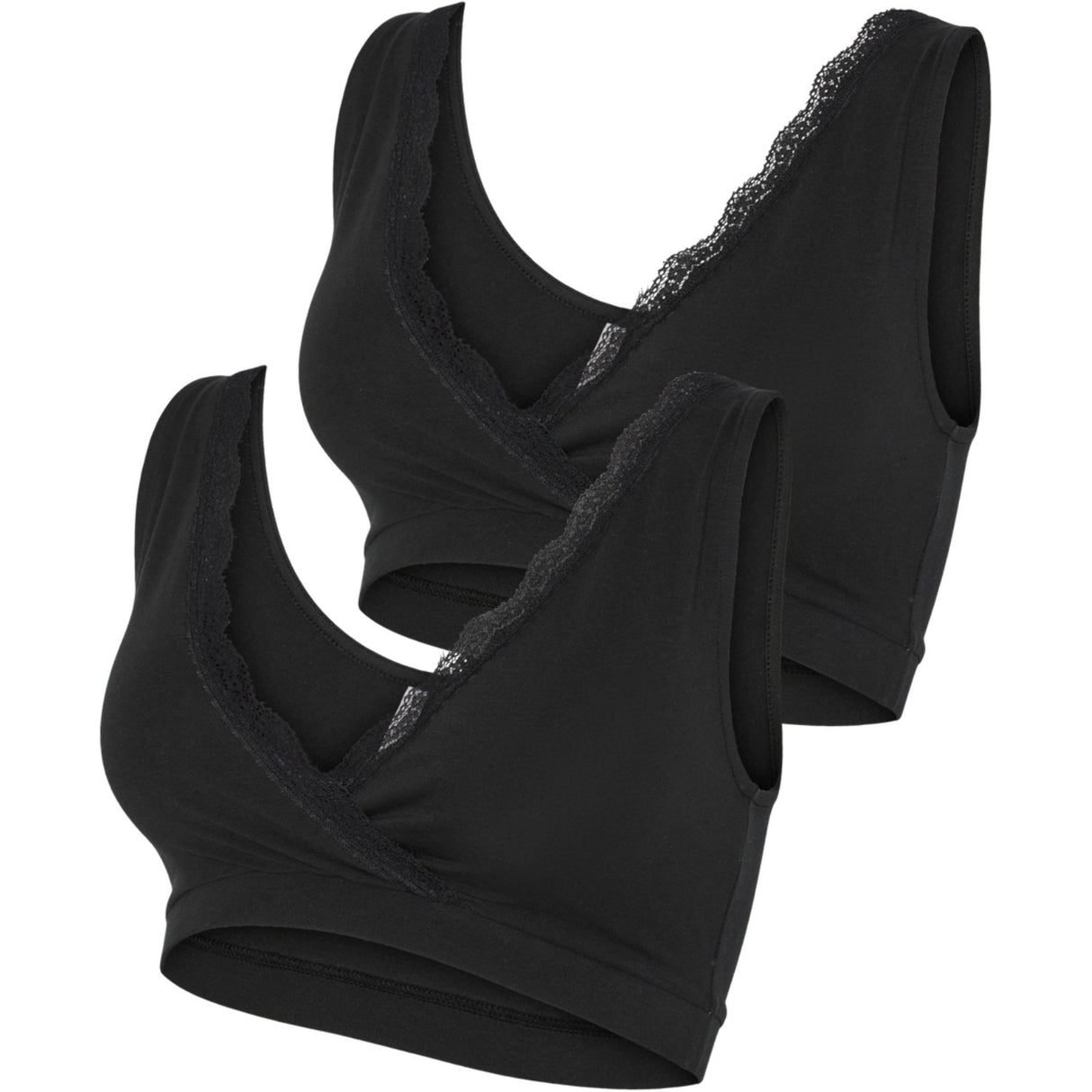 Mama;licious Black Mlhelena Crossy Lace Bra 2F 2-P Noos
