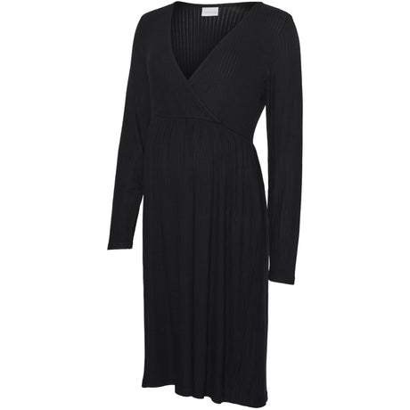 Mama;licious Black Mltrinity Tess Abk Ls Jrs Dress 2F