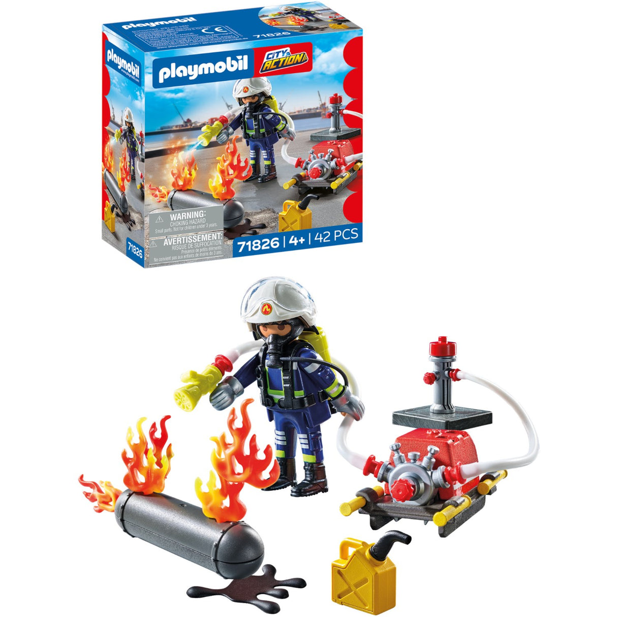 Playmobil® Firefighter With Water Pump