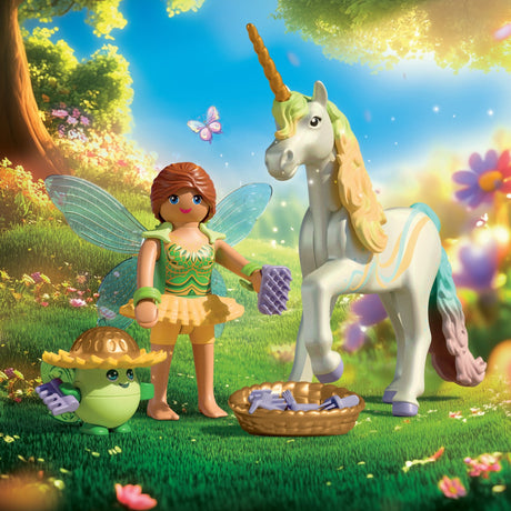 Playmobil® Collectible Unicorn: Rainbow Flower With Fairy
