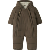 Lil'Atelier Dark Earth Nbnlamedow03 Puffer Snowsuit Fo Lil