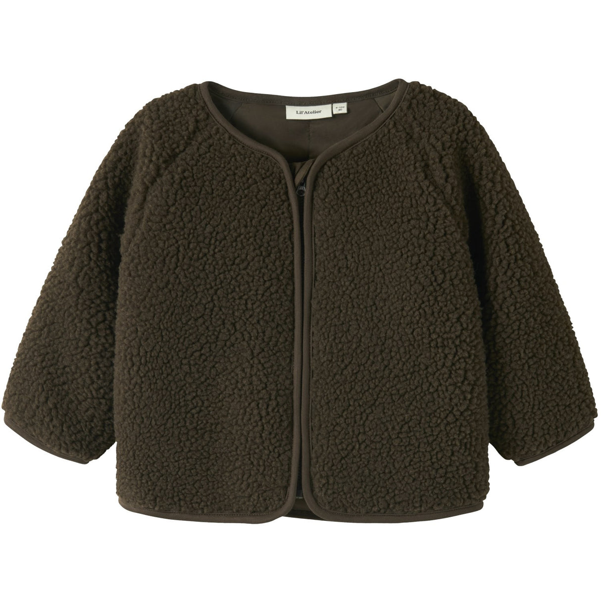 Lil'Atelier Dark Earth Nbnnalo Bia Loose Sherpa Jacket Lil
