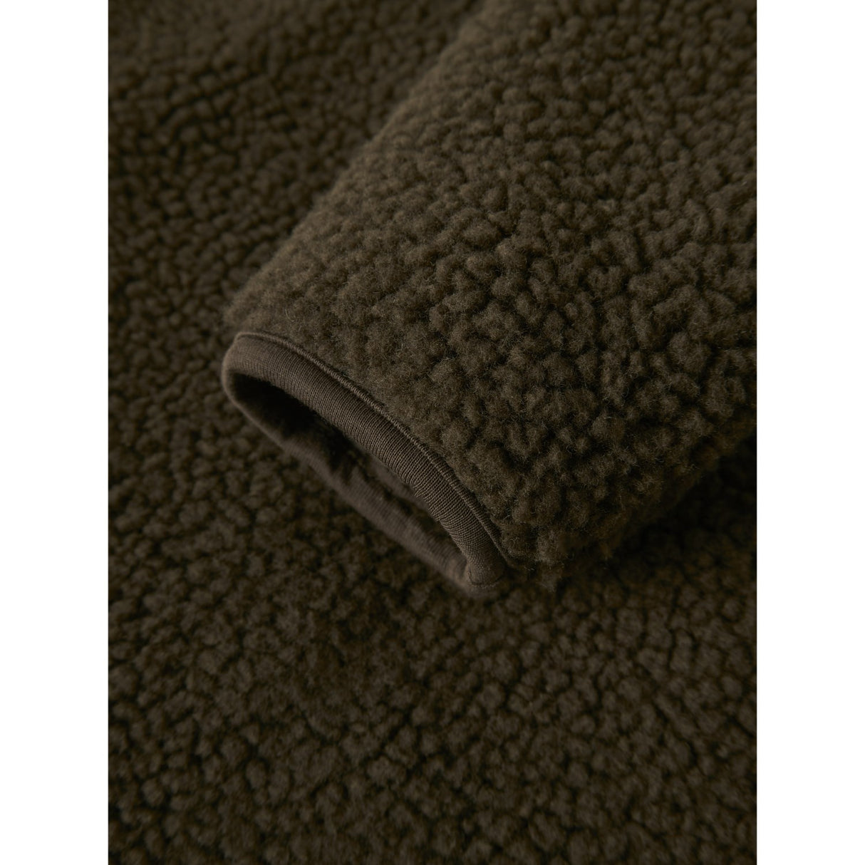 Lil'Atelier Dark Earth Nbnnalo Bia Loose Sherpa Jacket Lil