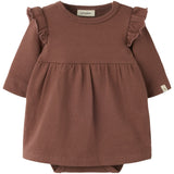 Lil'Atelier Mahogany Nbfthoro Ls Loose Body Dress Lil