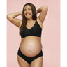 momkind Black Ultra Seamless Under Belly Briefs, 2-Pack